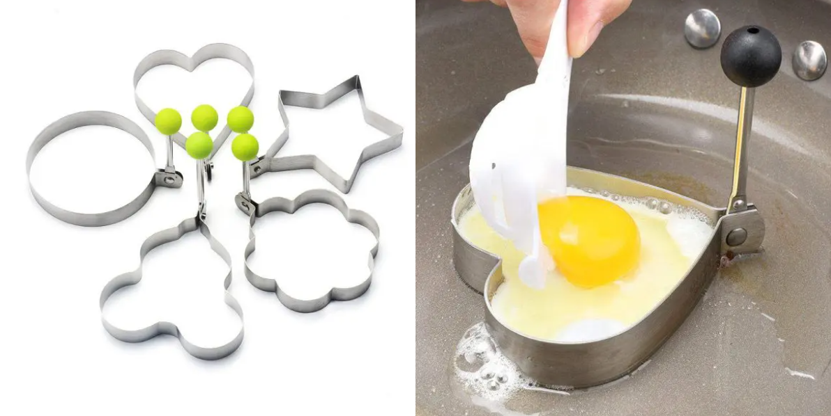 1 Pcs Stainless Steel Pancake & Fried Egg Mold Set